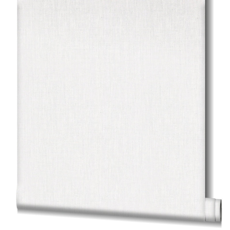 Behang met linnen look wit grijs