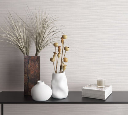 Behang met natuurlijk streepeffect wit grijs