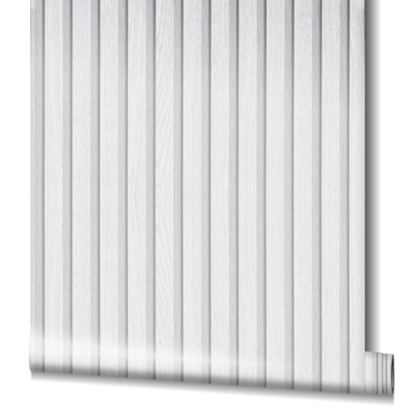 Behang met houten lamellen wit grijs