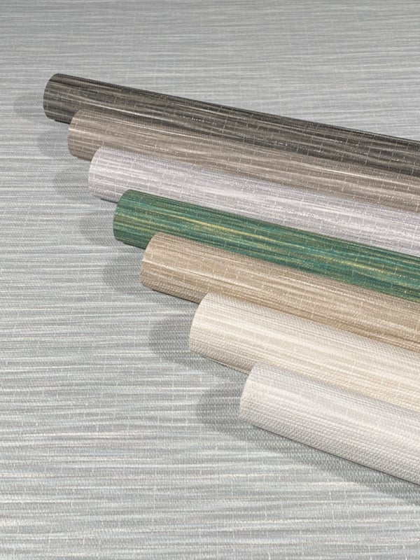 Behang met natuurlijk streepeffect wit grijs