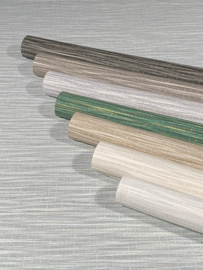 Behang met natuurlijk streepeffect wit grijs