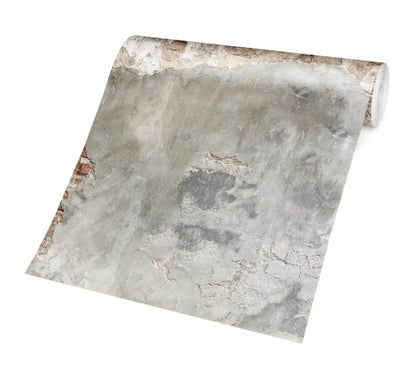 Behang Baksteen met betonlook 336x225 cm